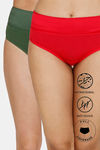 Zivame Anti-Microbial High Rise Full Coverage Tummy Tucker Hipster Panty (Pack of 2) - Multicolor — thumbnail 1